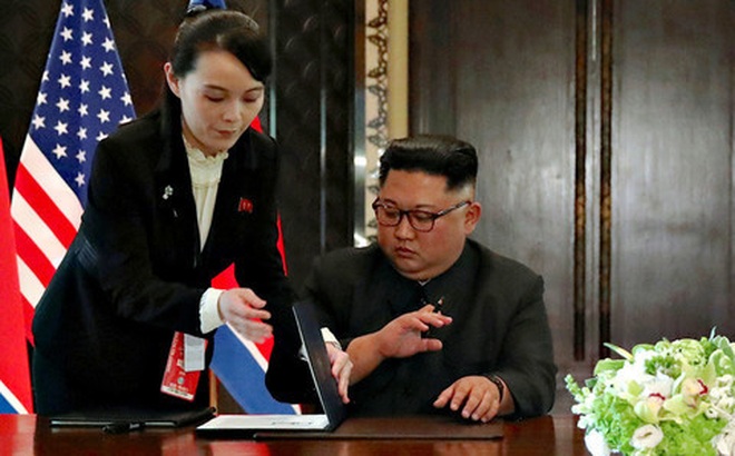 Em gái Chủ tịch Triều Tiên Kim Jong-un là bà Kim Yo-jong “dội gáo nước lạnh” vào niềm hy vọng nối lại đối thoại của Mỹ. (Ảnh: Reuters)