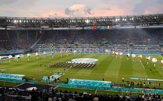 Lễ khai mạc Vòng chung kết EURO 2021 diễn ra sáng 12/6 tại Roma (Italia)
