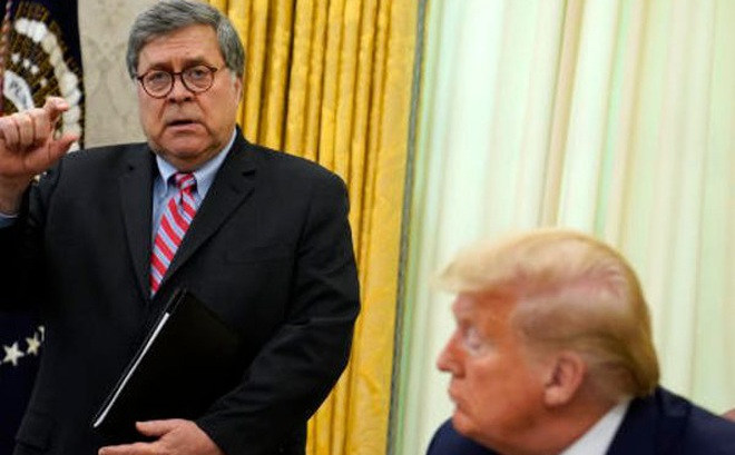 Ông William Barr từng có quan hệ thân thiết với ông Donald Trump khi còn tại vị. Ảnh: AP