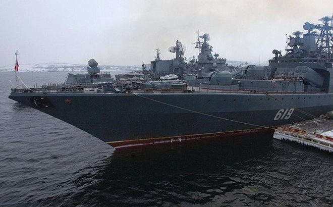 Các tàu Nga tham gia cuộc diễn tập (Ảnh: Sputnik).