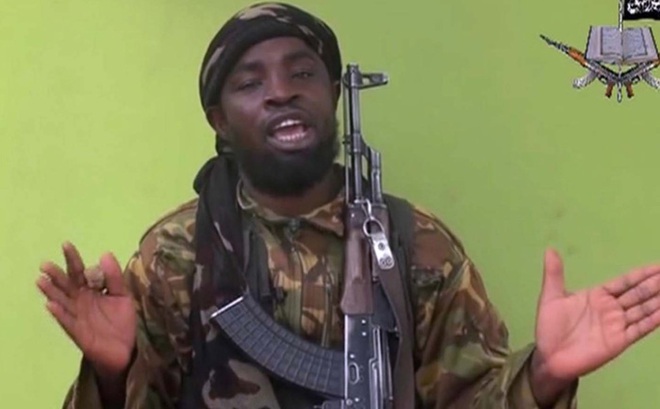 Abubakar Shekau, thủ lĩnh của nhóm phiến quân Hồi giáo cực đoan Nigeria Boko Haram. Ảnh: AP