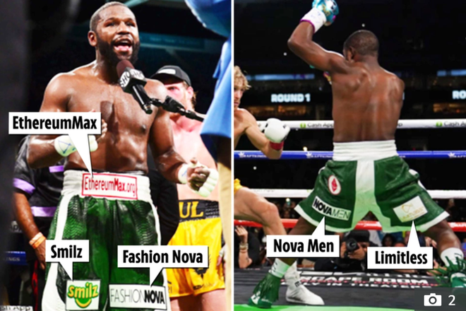 Choáng: Floyd Mayweather kiếm được 30 triệu USD từ chiếc quần đùi mặc trong trận gặp Logan Paul - Ảnh 1.