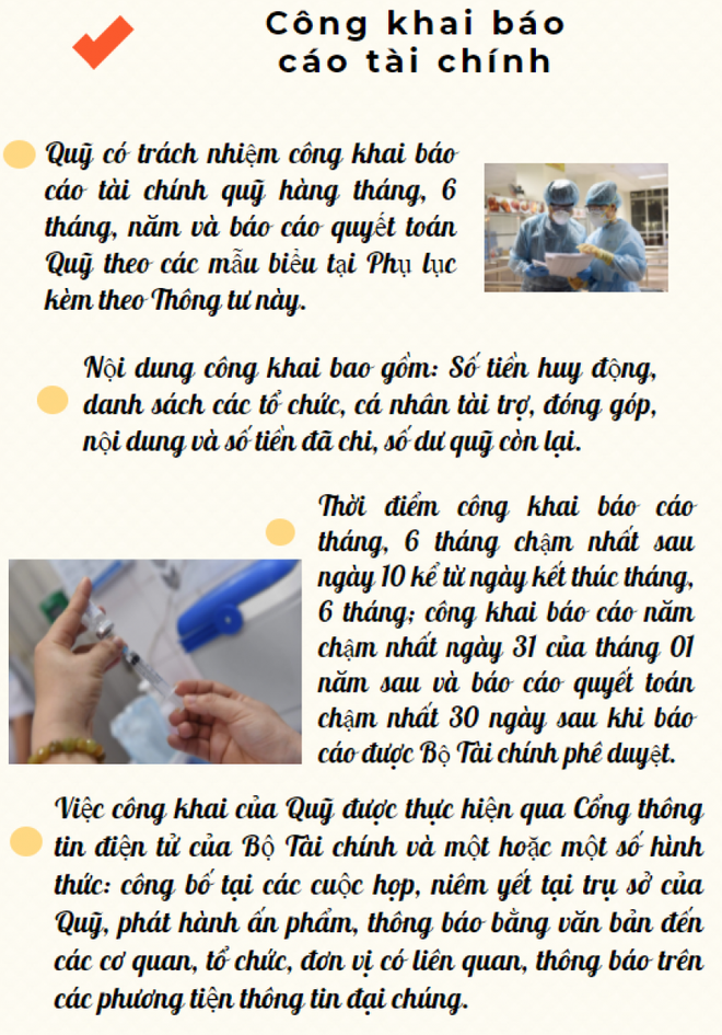 [Infographics] Quỹ vắc xin phòng Covid-19 công khai thu chi thế nào? - Ảnh 8.