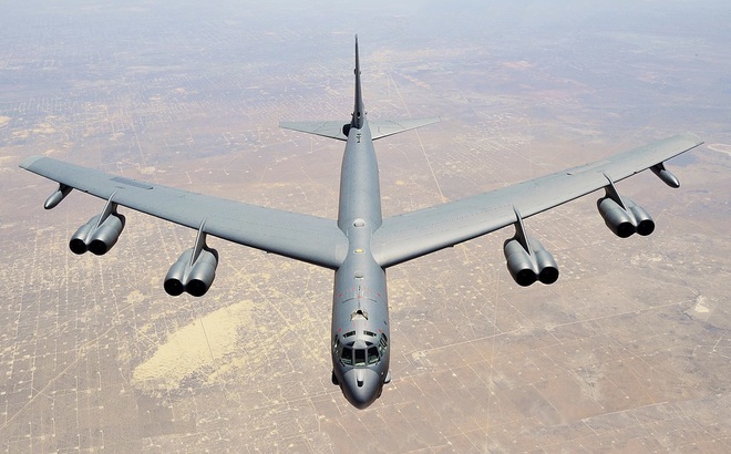 Máy bay ném bom chiến lược B-52 – biểu tượng của Mỹ trong Chiến tranh Lanh. Nguồn: huanqiu.