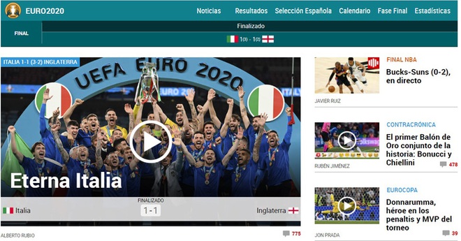 Báo Pháp nâng tuyển Italy lên tận mây xanh, báo Đức hả hê dìm hàng tuyển Anh sau chung kết Euro 2020 - Ảnh 4.