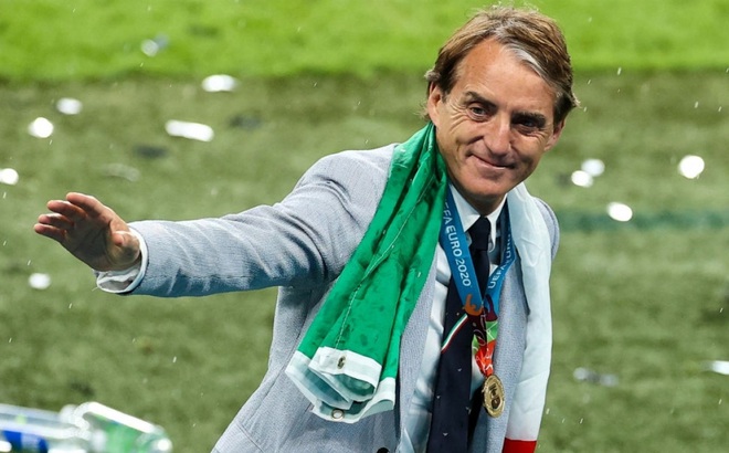 HLV Mancini dẫn dắt Italia vào năm 2018 và đã làm thay đổi hoàn toàn bộ mặt của đội bóng này (Ảnh: Reuters).