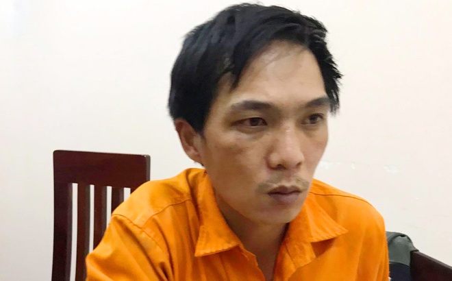 Đối tượng Nguyễn Văn Linh tại cơ quan Cảnh sát Điều tra. (Ảnh: Lê Kiến).