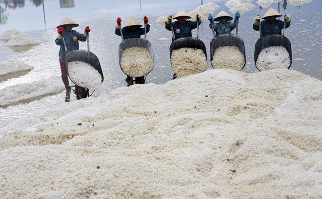 Biến đổi khí hậu đã gây ảnh hưởng đến việc khai thác muối. Ảnh: The Diplomat