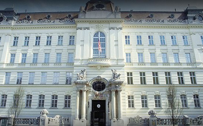 Đại sứ quán Mỹ tại Vienna. Ảnh: Daily Mail
