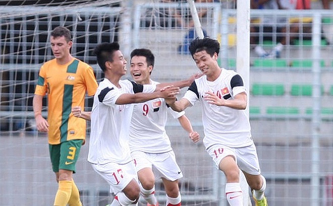 Công Phượng từng lập cú đúp giúp U19 Việt Nam thắng U19 Australia 5-1. (Ảnh: VFF)