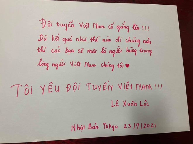 Ấm lòng hình ảnh người dân Việt Nam tại Nhật Bản gửi lời động viên ý nghĩa cho VĐV Việt Nam tham dự Olympic Tokyo 2020 - Ảnh 8.