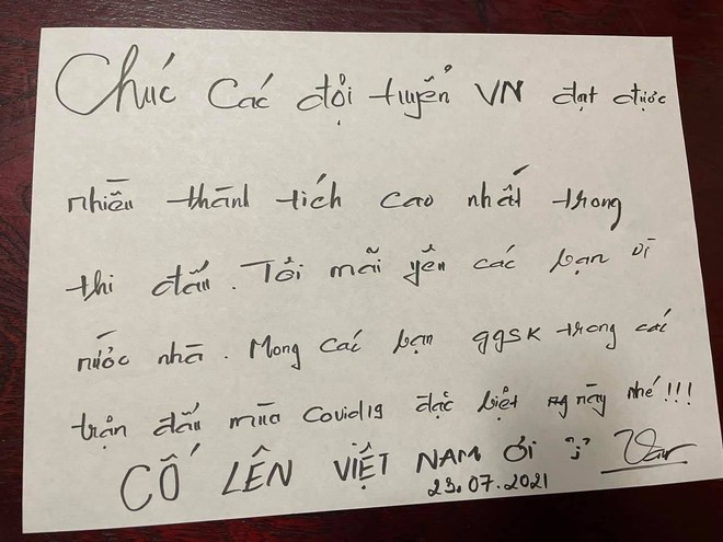 Ấm lòng hình ảnh người dân Việt Nam tại Nhật Bản gửi lời động viên ý nghĩa cho VĐV Việt Nam tham dự Olympic Tokyo 2020 - Ảnh 10.