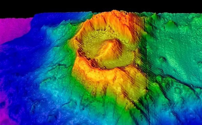 Núi lửa hơn 100 triệu năm còn nguyên vẹn dưới đáy biển ở Australia.