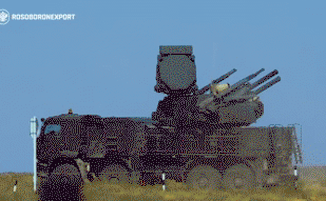 Hệ thống pháo-tên lửa phòng không Pantsir-S1 của Nga. Ảnh.Rosoboronexport