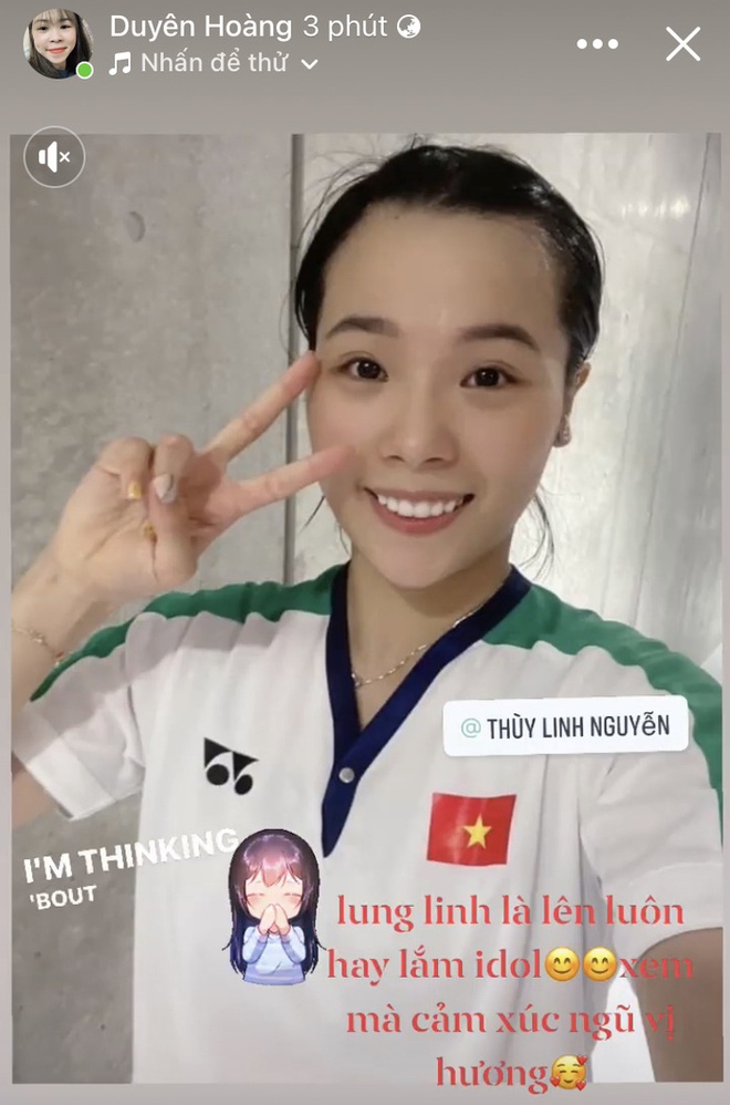 Hoàng Thị Duyên gọi tay vợt Thuỳ Linh là Idol, dành lời khen đặc biệt sau trận thắng tại Olympic Tokyo 2020 - Ảnh 1.