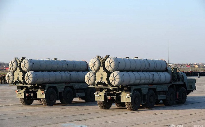 Hệ thống tên lửa phòng không S-400 của Nga. (Ảnh: RIA)