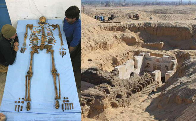 Khu vực khai quật lăng mộ Pharaoh Seneb Kay. Hình ảnh: Contemporary Magazine
