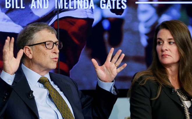 Tỉ phú Bill Gates và vợ cũ. Ảnh: Reuters