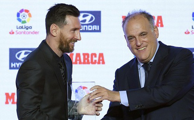 Javier Tebas tin rằng La Liga vẫn hùng mạnh dù mất Lionel Messi.