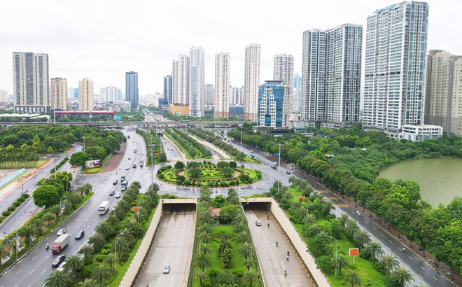 Sau 13 năm mở rộng địa giới hành chính, diện mạo đô thị của Thủ đô Hà Nội ngày càng hiện đại, văn minh, chất lượng cuộc sống người dân nâng cao. Ảnh: Trọng Hiếu