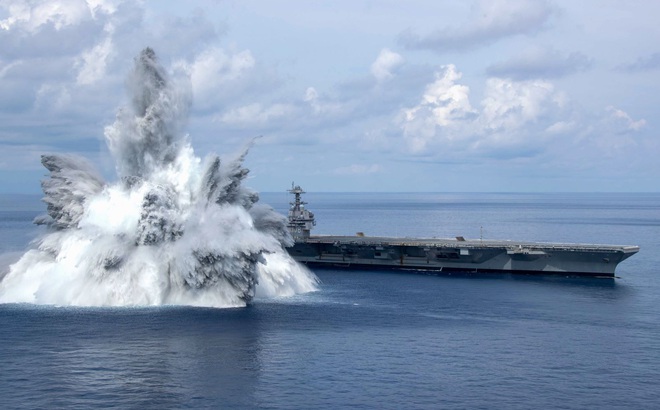 Vụ nổ thử nghiệm được tiến hành ngày 8/8 trên vùng biển Đại Tây Dương gần Florida. Ảnh: US Navy