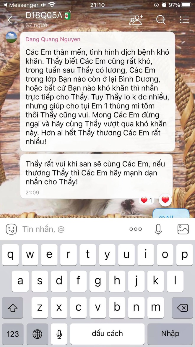 Lời đề nghị đặc biệt của thầy giáo giữa mùa dịch khiến tất cả sinh viên cay xè mắt - Ảnh 1.