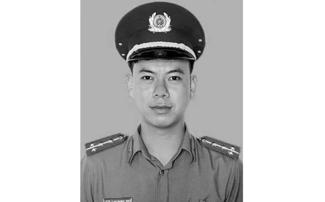Đại úy Lê Huỳnh Nhật Minh.Ảnh: Tiền Phong