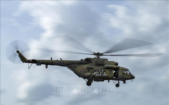 Trực thăng quân sự Mi-8 của Nga. Ảnh minh họa: AFP/TTXVN