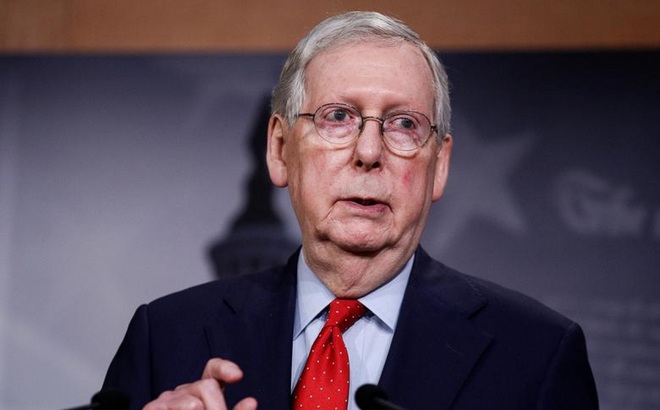 Lãnh đạo phe đa số tại Thượng viện Mitch McConnell. Ảnh: Reuters