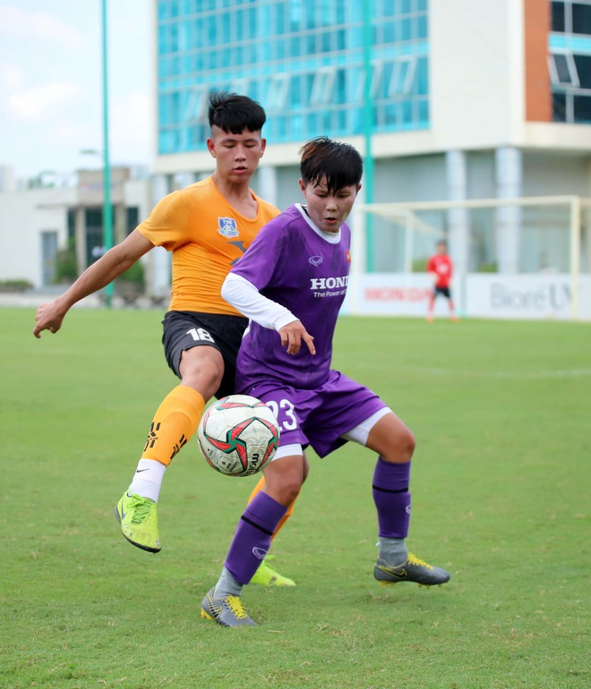 Huỳnh Như ghi bàn, tuyển nữ Việt Nam cầm hoà U15 nam Futsal Thái Sơn Bắc - Ảnh 5.