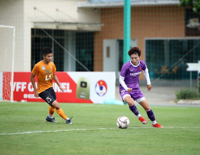 Huỳnh Như ghi bàn, tuyển nữ Việt Nam cầm hoà U15 nam Futsal Thái Sơn Bắc - Ảnh 6.