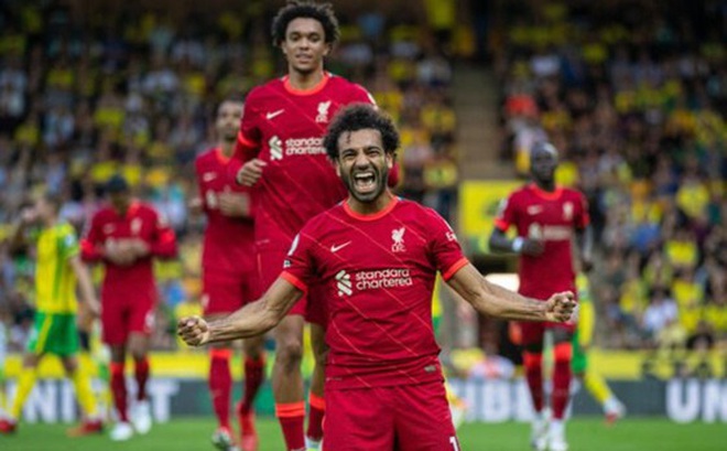 Mohamed Salah đi vào lịch sử khi ghi bàn trong 5 trận mở màn mùa giải mới. Ảnh: Getty Images