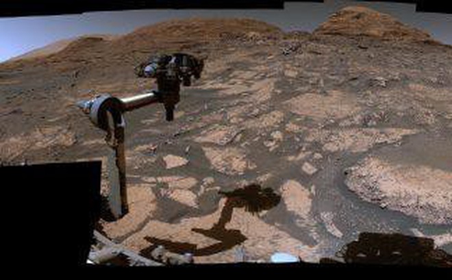 Bức ảnh chụp cảnh quan trên sao Hỏa từ tàu thám hiếm Curiosity.