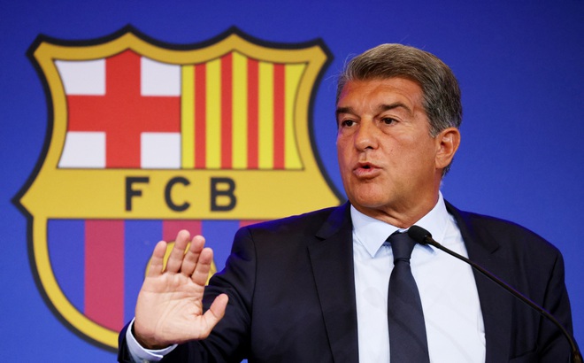 Chủ tịch Barca - Joan Laporta. (Ảnh: Reuters).