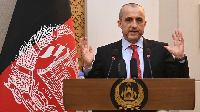 Hình ảnh đầu tiên về “Tổng thống lâm thời” Afghanistan ở thành trì kháng chiến chống Taliban - Ảnh 1.