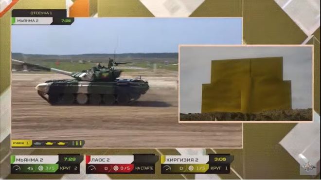 Tank Biathlon 2021: Trung Quốc liên tiếp bắn trượt, cái giá phải trả khá đắt - Nga cũng lạnh gáy - Ảnh 1.