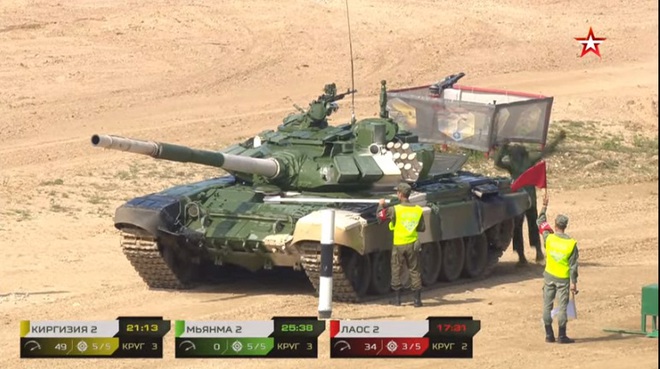 Tank Biathlon 2021: Trung Quốc liên tiếp bắn trượt, cái giá phải trả khá đắt - Nga cũng lạnh gáy - Ảnh 1.