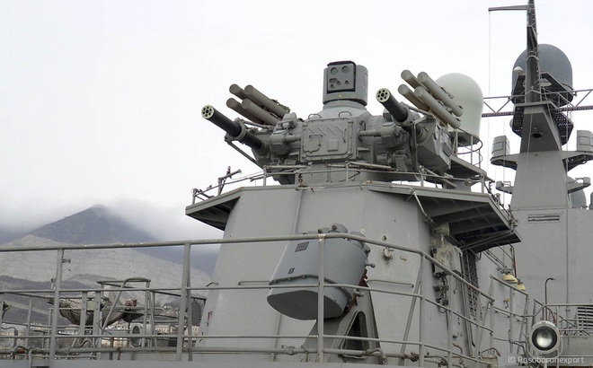 Tổ hợp pháo phòng không-tên lửa Palma trang bị trên tàu chiến do Nga đóng. Ảnh: Rosoboronexport
