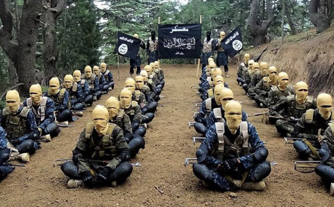 Một tấm ảnh tuyên truyền của ISIS-K cho thấy các chiến binh của chúng. Ảnh: NYP