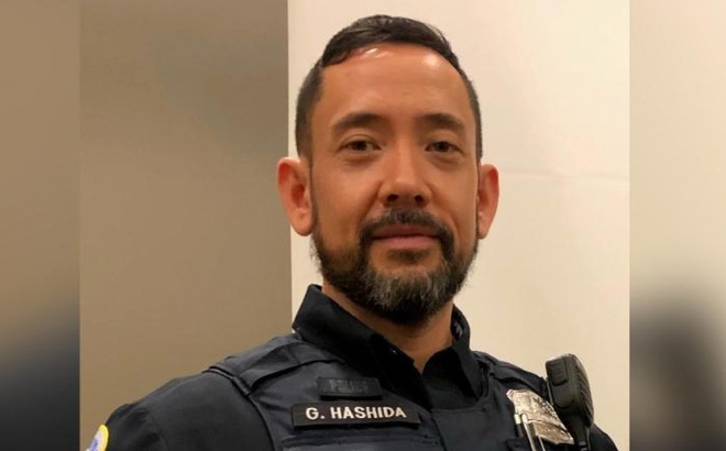 Sĩ quan cảnh sát Gunther Hashida đã tự sát sau vụ bạo loạn ở Điện Capitol hôm 6/1. Ảnh: CNN