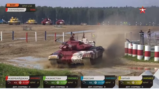 Trực tiếp Tank Biathlon 2021: Kỷ lục tệ hại nhất vừa được thiết lập - Trung Quốc nổ súng áp đảo, Nga lạnh gáy - Ảnh 1.