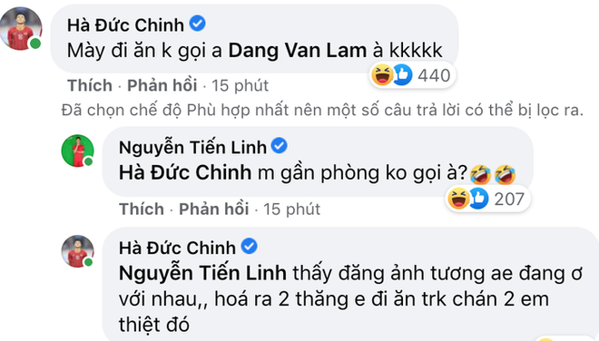 Vừa đăng ảnh thân thiết, Tiến Linh bị Đức Chinh tố đi ăn mà không gọi Văn Lâm - Ảnh 3.