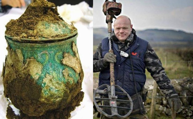 Một người đàn ông đã tìm thấy kho báu quý hiếm nhất của thời đại Viking tại Scotland. (Ảnh: Kknews)