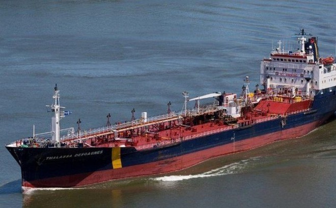 Tàu chở dầu Asphalt Princess bị cướp ngoài khơi bờ biển UAE. Ảnh: Marrine Traffic.