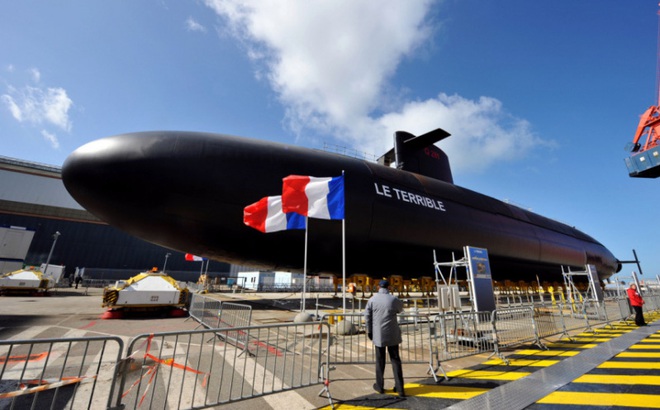 Tàu ngầm tên lửa đạn đạo chạy bằng hạt nhân Lớp Triomphant của Lực lượng hạt nhân chiến lược Pháp (FSNF). Ảnh nguồn: Ships Hub.