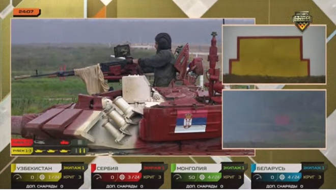 Tank Biathlon 2021: Ông lớn Belarus bất ngờ bị vùi dập, Serbia và Uzbekistan đang chơi sát ván - Ảnh 1.