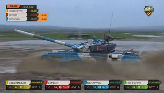 Tank Biathlon 2021: Ông lớn Belarus bất ngờ bị vùi dập, Serbia và Uzbekistan đang chơi sát ván - Ảnh 1.