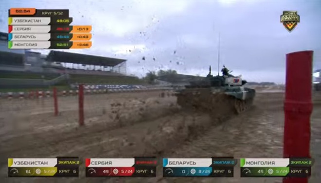 Tank Biathlon 2021: Ông lớn Belarus bất ngờ bị vùi dập, Serbia và Uzbekistan đang chơi sát ván - Ảnh 1.