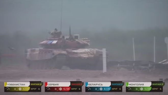 Tank Biathlon 2021: Chuyện hy hữu chưa từng có vừa xảy ra ở thao trường Alabino - Ông lớn Belarus cũng đứng yên chịu trận - Ảnh 1.