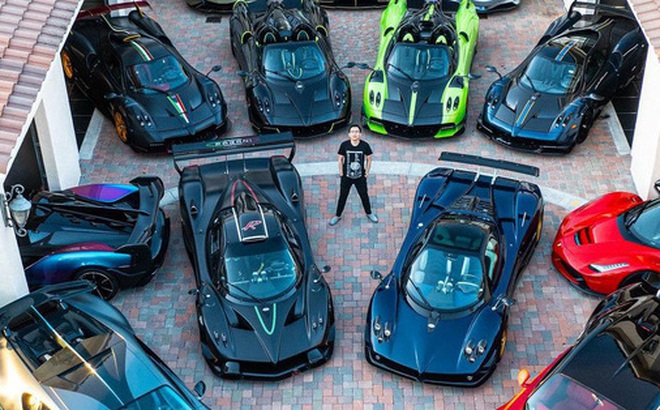 Đại gia cuồng Pagani: Tậu 7 chiếc, nhìn bộ sưu tập có thêm Bugatti,  Lamborghini, Ferrari